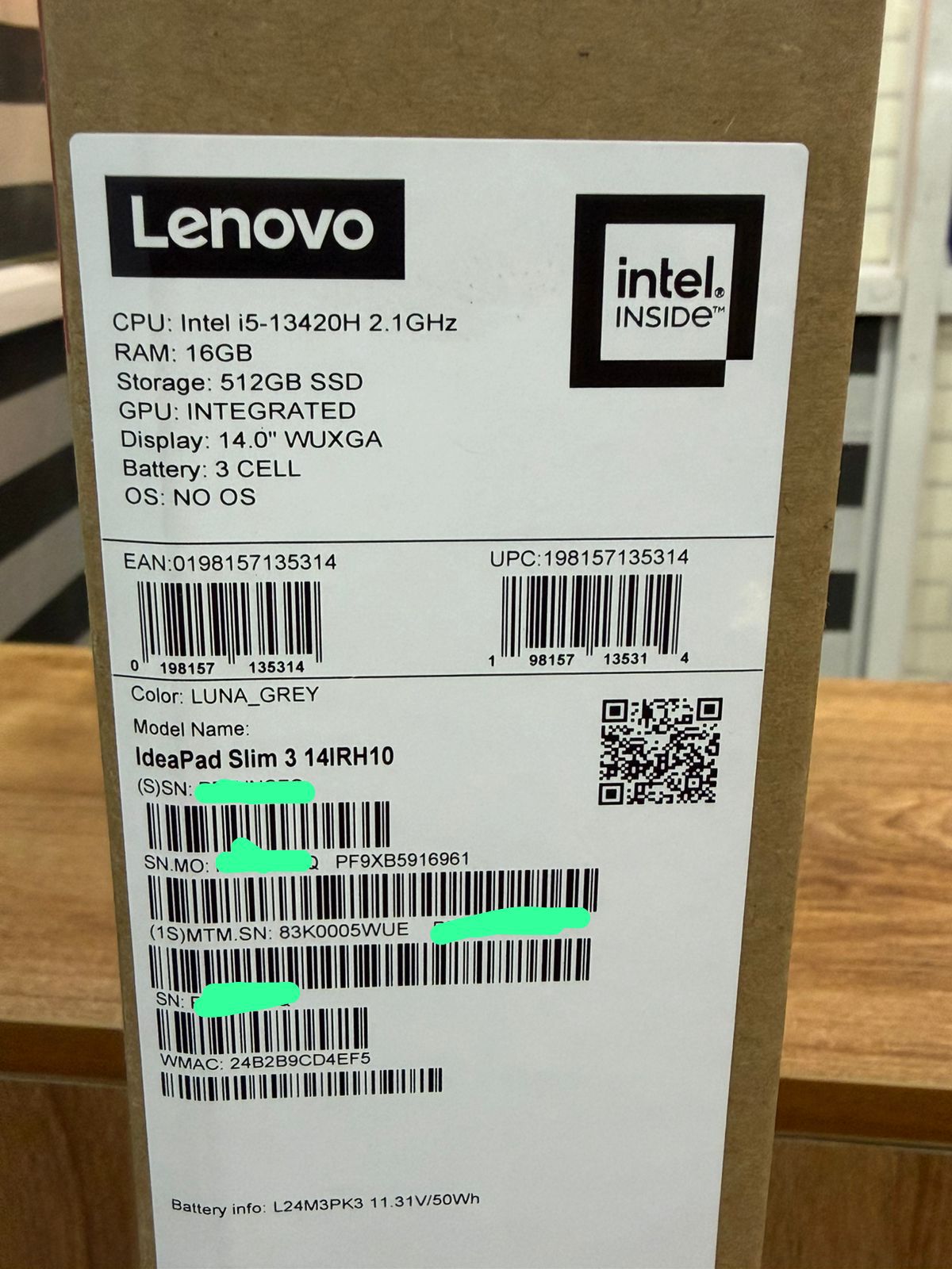 Brandnew ideapad slim 3 core i5/512gb ssd/8gb Ram/13th gen